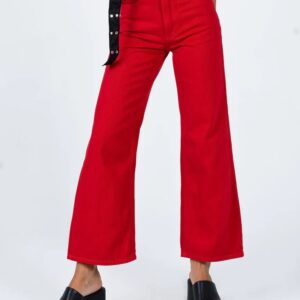 Princess Polly Denver Denim Jeans Red