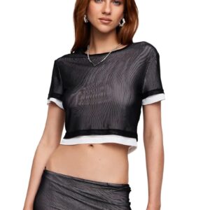 Lioness True Romance Crop Top Black