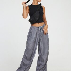 Motel Rocks Chute Trouser in Parachute Cool Grey